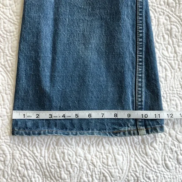 Vintage 70s Levis 684 Orange Tab Bell Bottom Super Flare Jeans - Picture 3 of 14